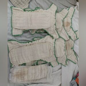 6 Workhorse Clotheez Fitted Cloth Diapers XL